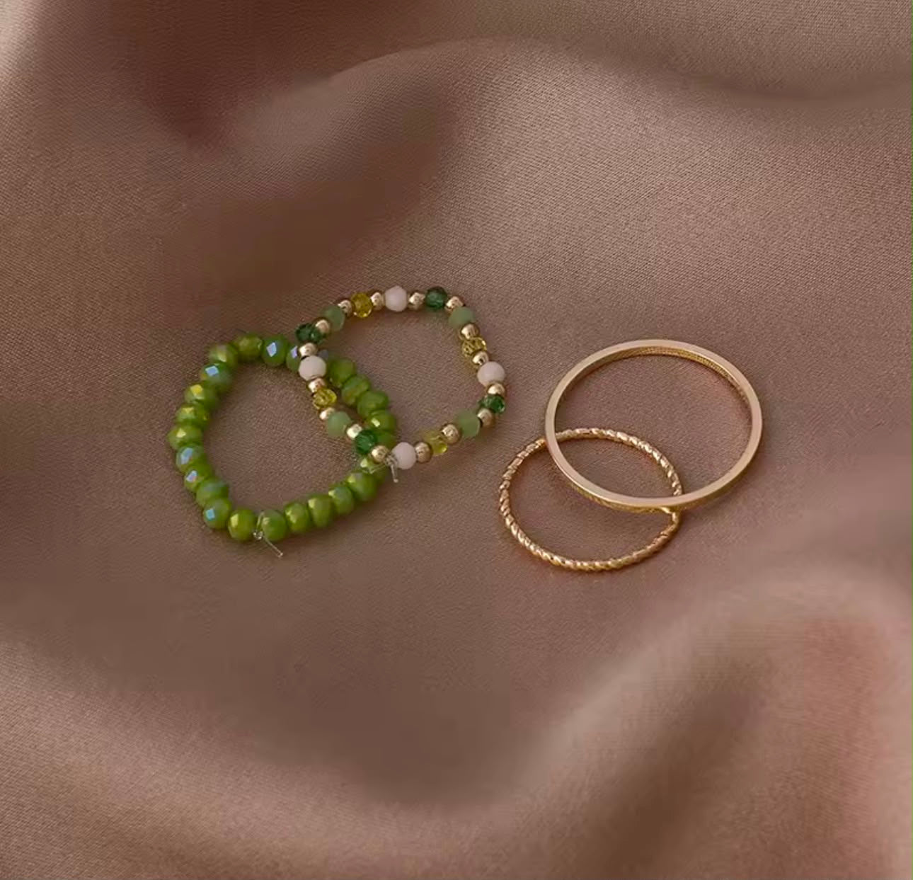 Four Beaded Rings