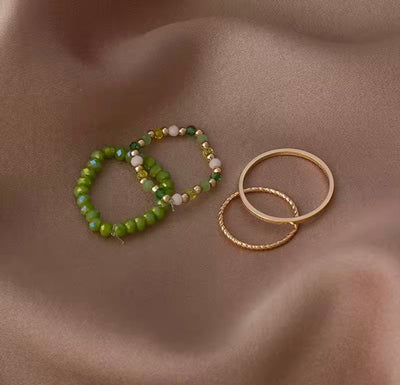 Four Beaded Rings