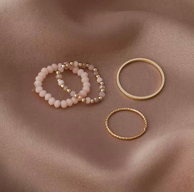 Four Beaded Rings