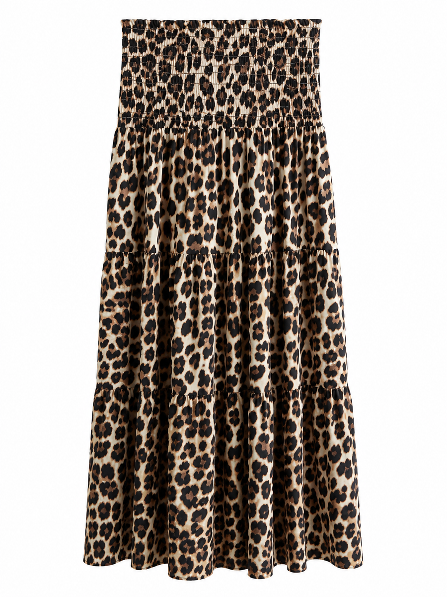 Leopard maxi skirt