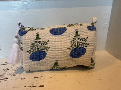 Aurina Block Printed Quilted Pouch