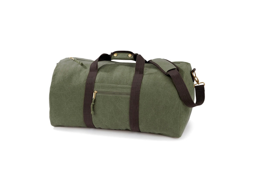 Personalised Vintage Canvas Weekend Bag