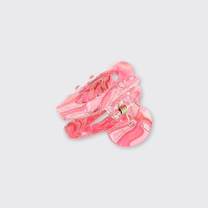Marble Small Claw Clip - Pink Aurina Ltd