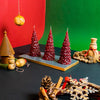 Recycled Candle Christmas Tree - Red