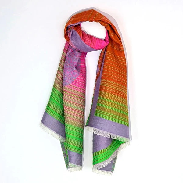 Soft Neon Cheetah Scarf