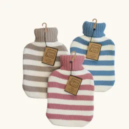 Striped Hot Water Bottle