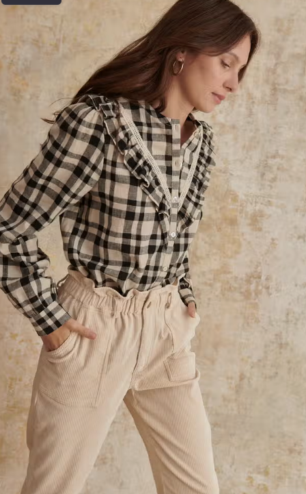 Pedro Checked Blouse Aurina Ltd