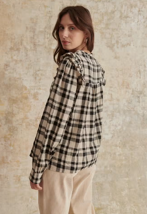 Pedro Checked Blouse Aurina Ltd