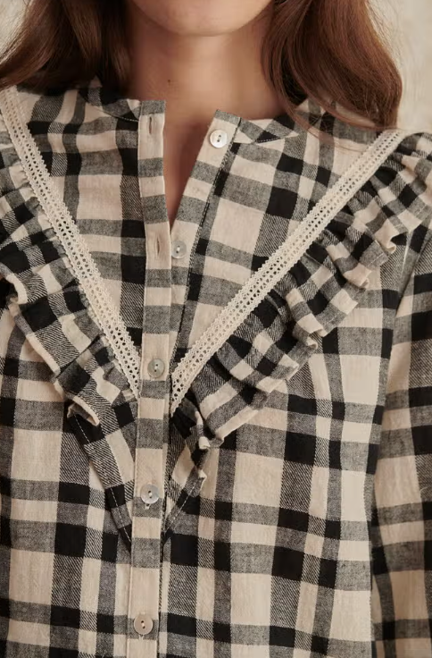 Pedro Checked Blouse Aurina Ltd