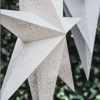 White Electric Paper Star