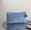 Small Grey Velvet Bag