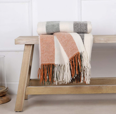 Woodland Stripe Pure Wool Throw