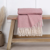 Pink Pure Wool Throw