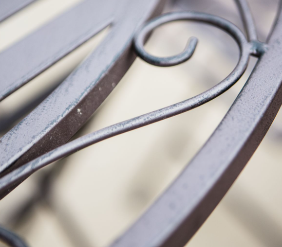 Burano Outdoor Bistro Table and Chair Set - Distressed Brown