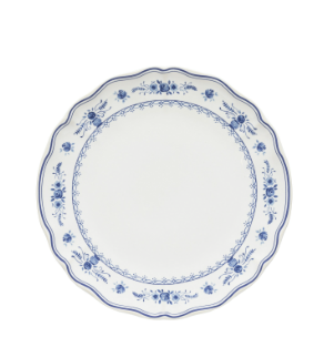 Matilda Dinner Plate - White and Blue Aurina Pop UP Ltd