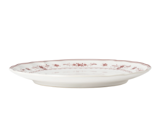 Matilda Dinner Plate - White and Red Aurina Pop UP Ltd