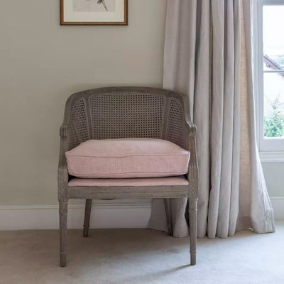 Burnham Rattan Chair Powder Pink