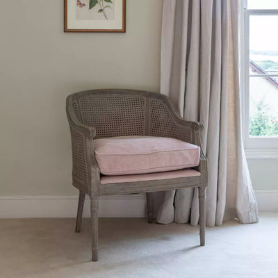 Burnham Rattan Chair Powder Pink