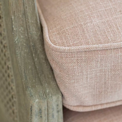 Burnham Rattan Chair Powder Pink