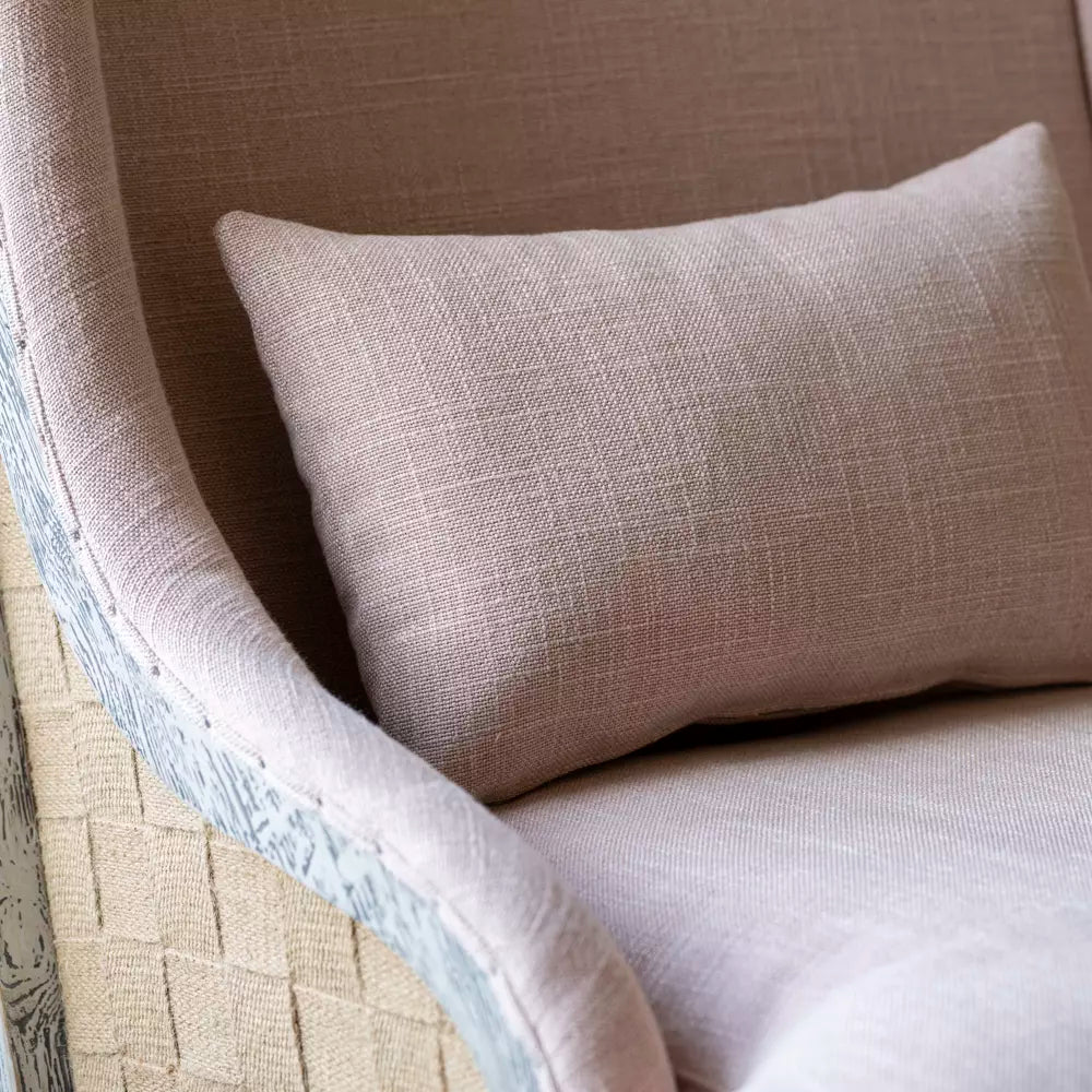 Thornham Powder Pink Gustavian Armchair Aurina Pop UP Ltd