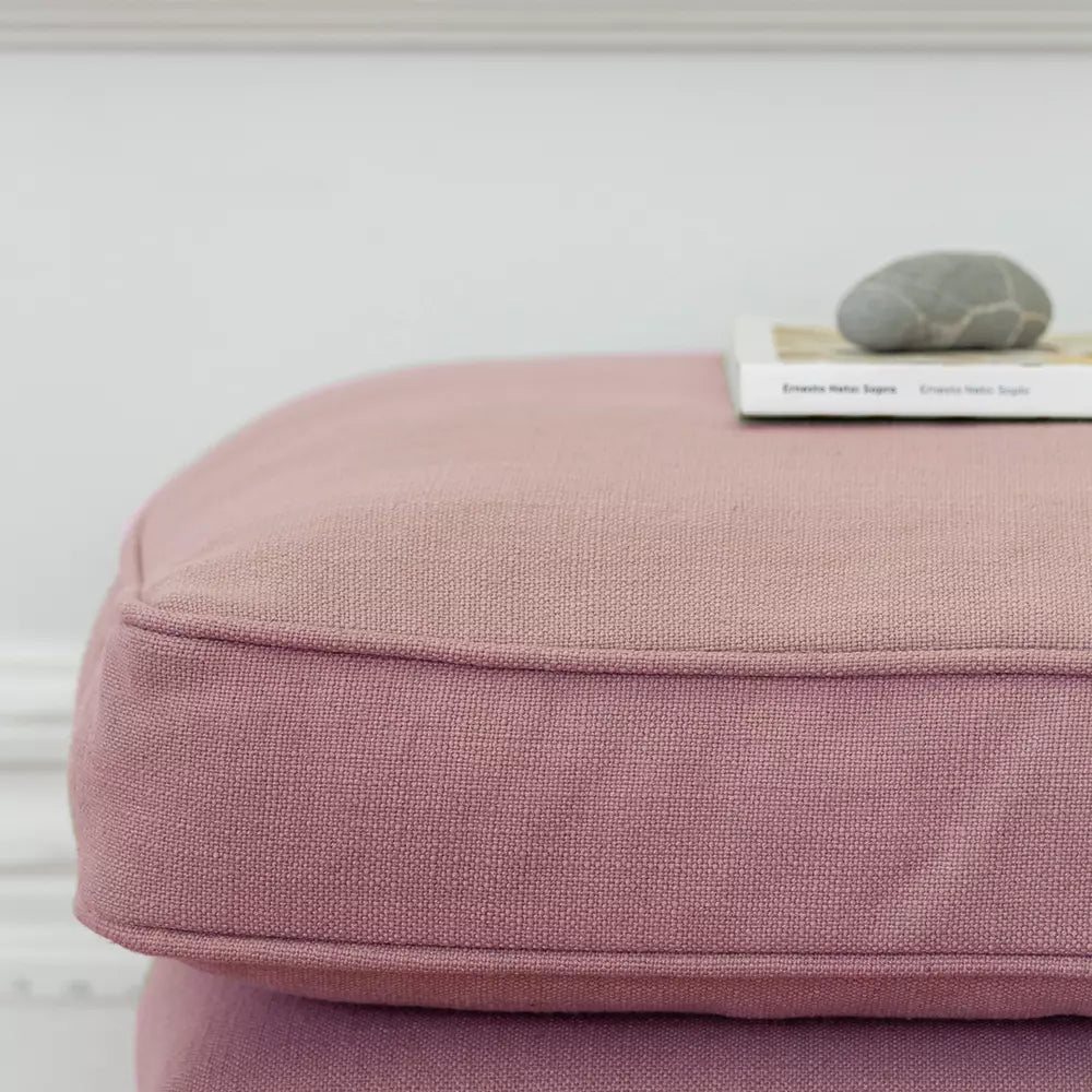 Thornham Powder Pink Footstool Aurina Pop UP Ltd