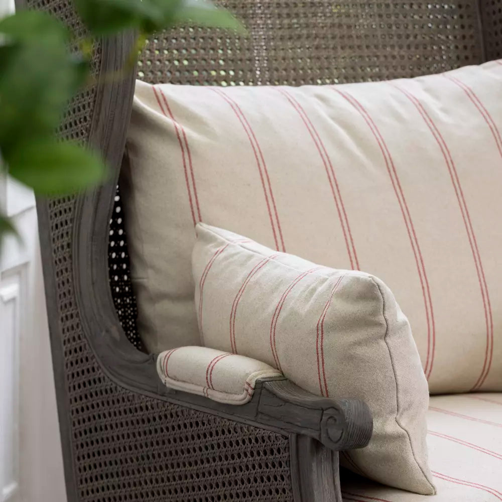 Holt Stripe Rattan Armchair
