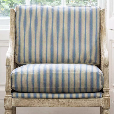 Holkham Ticking Batavia Chair Aurina Pop UP Ltd