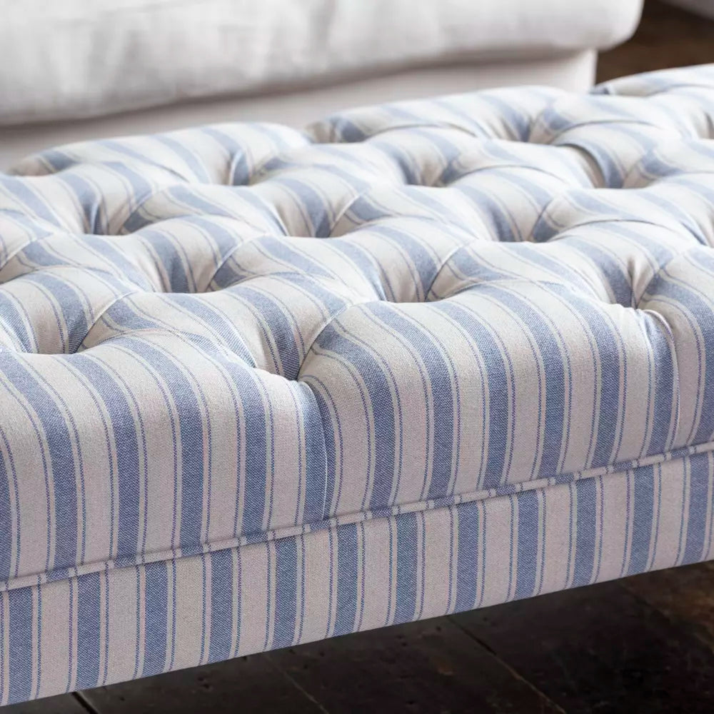 Holkham Stripe Ottoman Aurina Pop UP Ltd