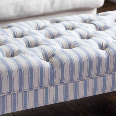 Holkham Stripe Ottoman Aurina Pop UP Ltd