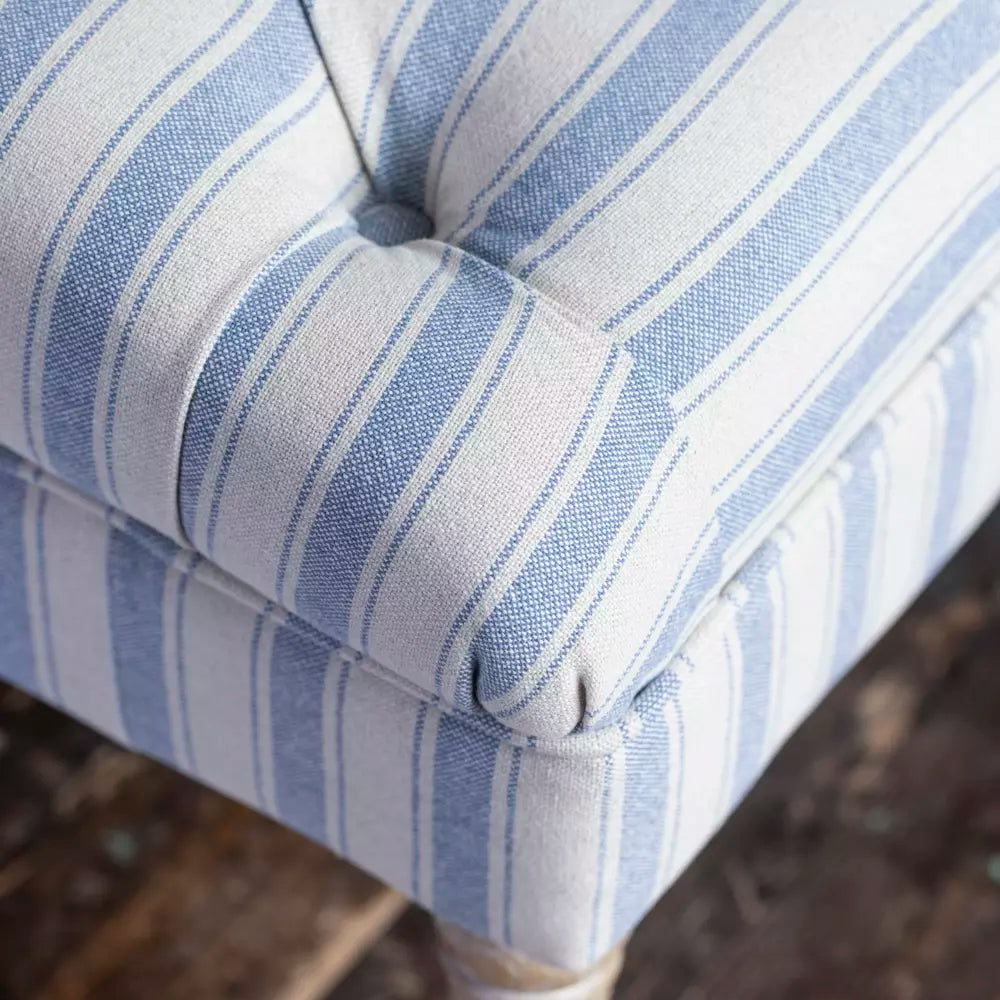 Holkham Stripe Ottoman Aurina Pop UP Ltd