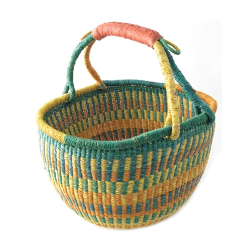 Mini Hand Woven Round Basket Aurina Ltd