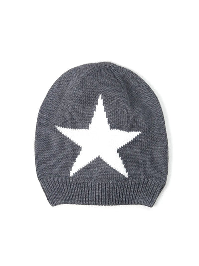 Dark Grey Star Beanie