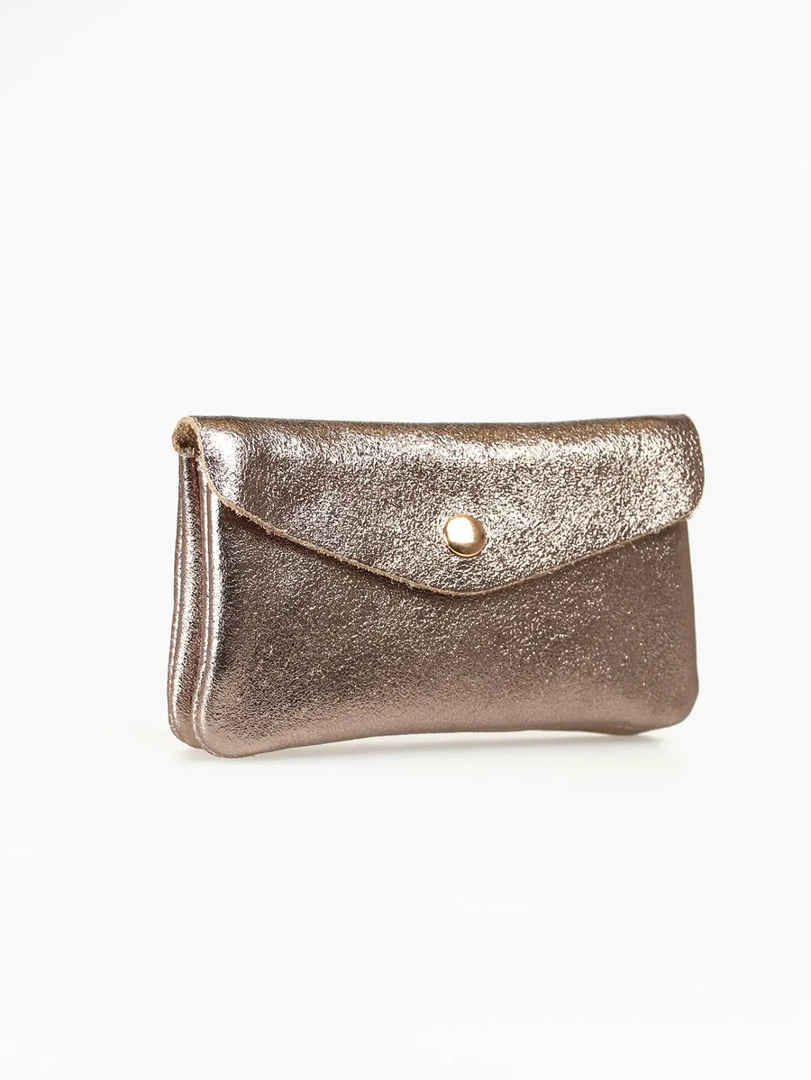 Champagne Medium Leather Coin Purse