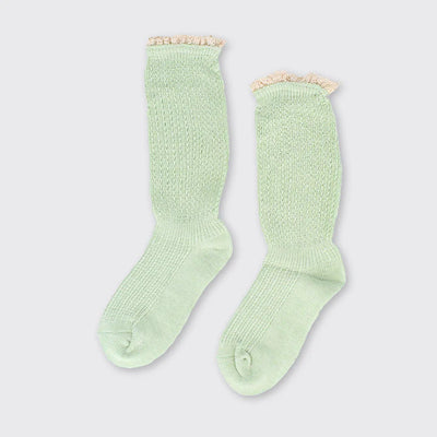 Felicity Fine Knit Spring Sock - Mint