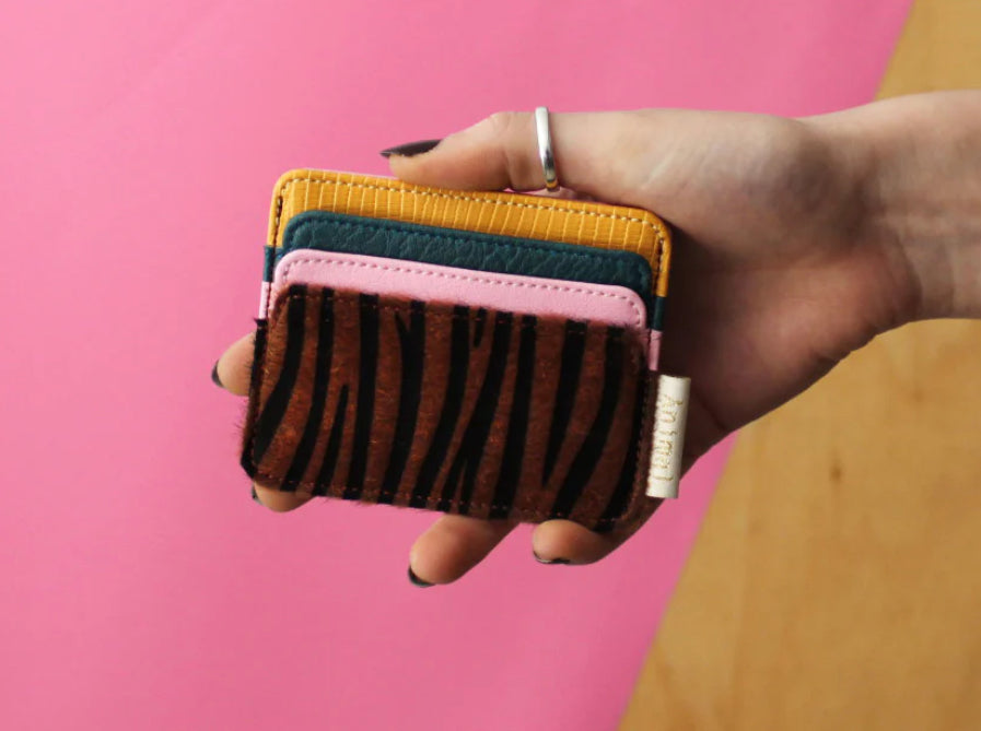 Tiger Print Card Holder Aurina Ltd