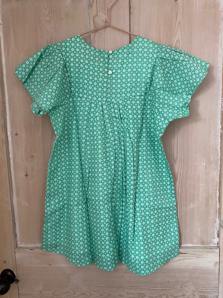 Child's Lola Cotton Dress - Green