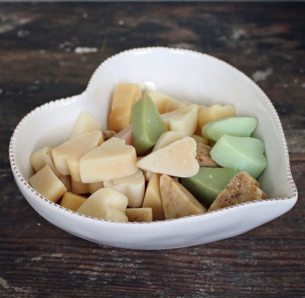 White Ceramic Heart Bowl
