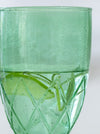 Recycled Bubble Wine Glass Sea Green