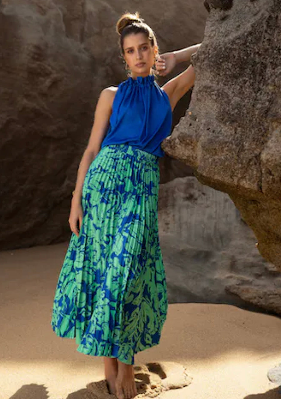 Pleated High Tide Skirt