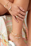 Silver Starfish Anklet