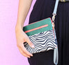Zebra Print  Clutch Bag