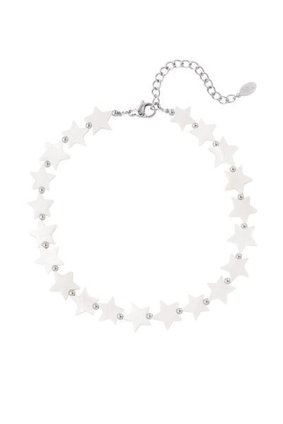 Silver Stars Anklet