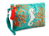 Beaded Seahorse Clutch