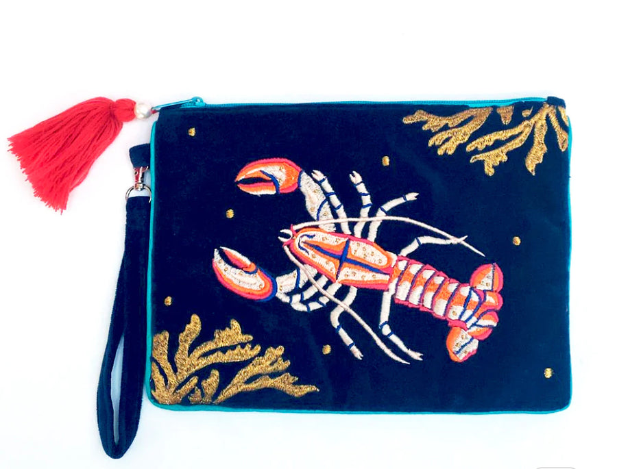 Beaded Lobster Clutch