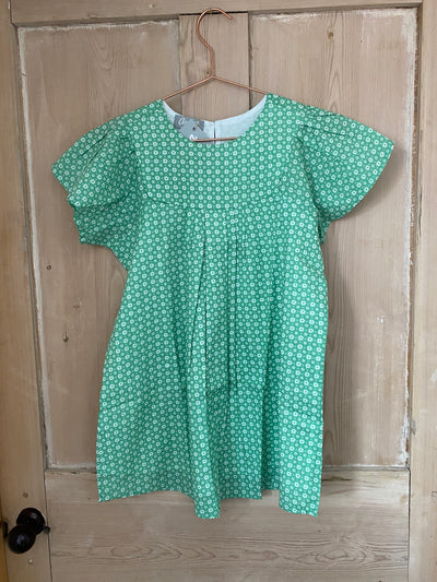 Child's Lola Cotton Dress - Green