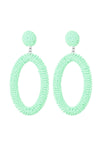 Candy Beaded Earrings - Mint