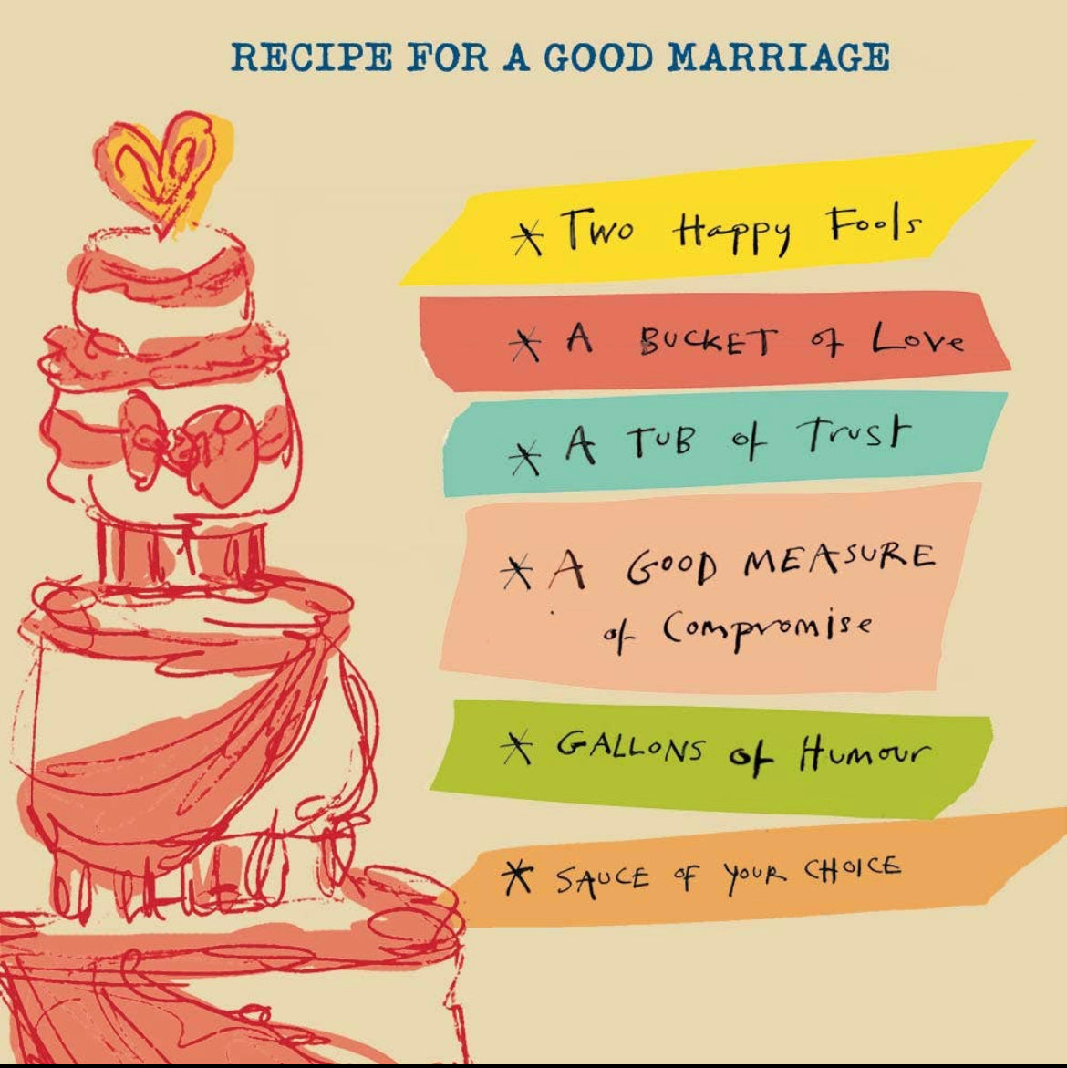 Recipe for a Good Marriage Card Aurina Ltd