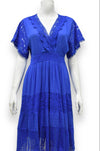 Sophie Lace Panel Cap Sleeve Dress