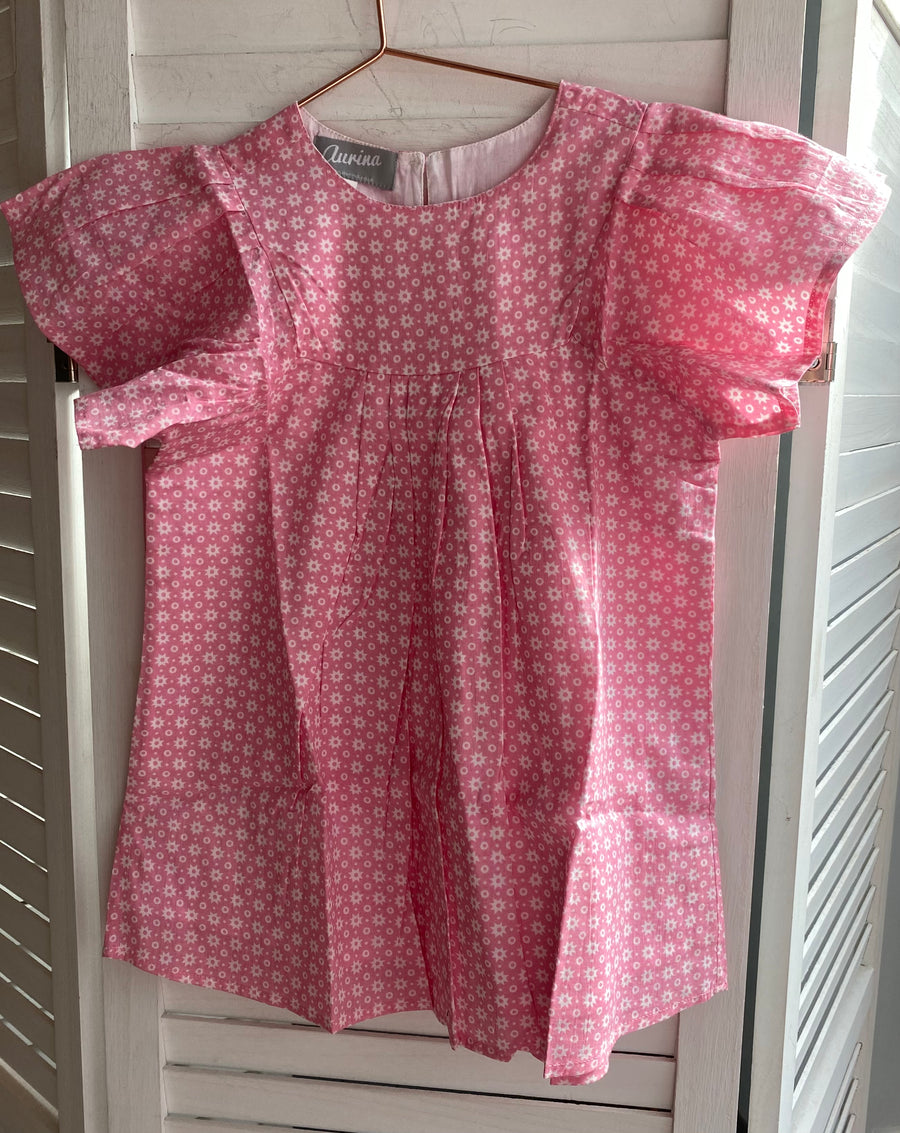 Child's Lola Cotton Dress - Pink