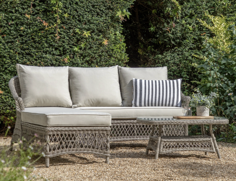 Menton Rattan Chaise Set